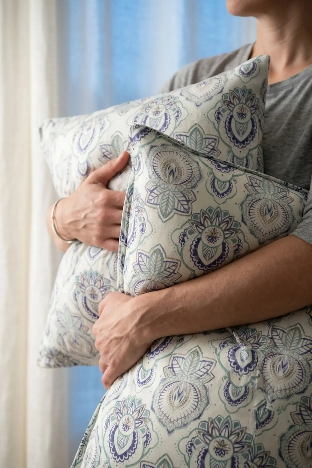 Cotton Collection Ranforce 2'li Yastık Kılıfı Maıra Mavi 5