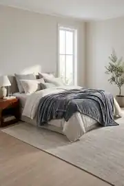 La Notte Soft Elegant Tek Kişilik Battaniye Antrasit 2