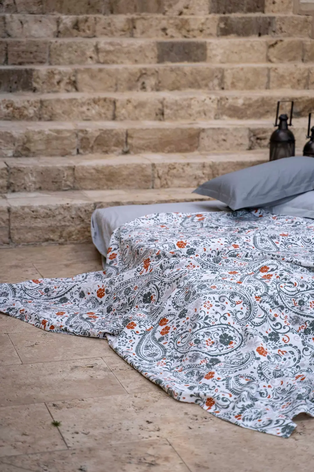 Cotton Colection Çift Kişilik Yatak Örtüsü Velina 9
