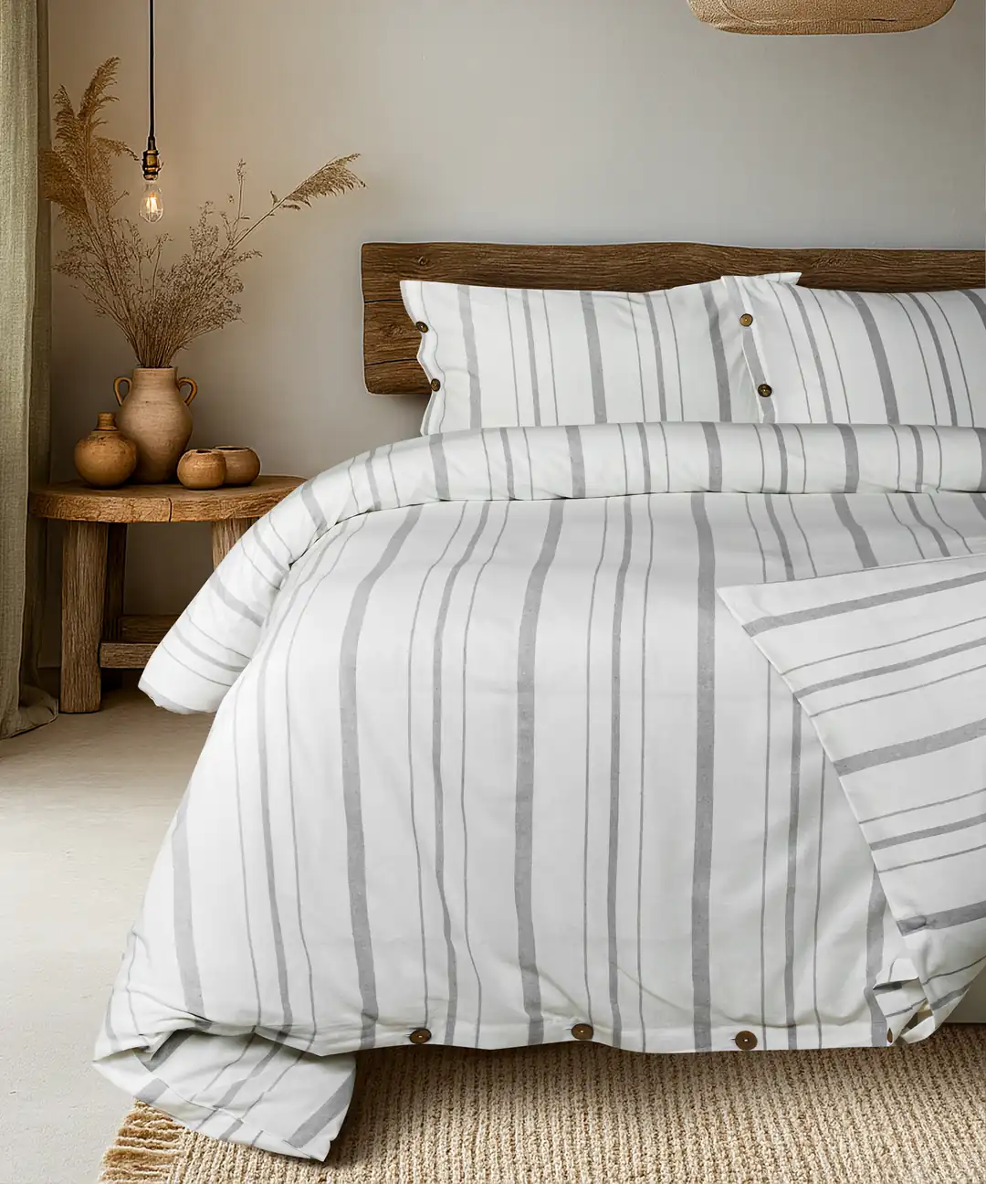 Cotton Collection Tek Kişilik Nevresim ve Çarşaf Seti Solinea