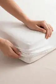 Cotton Collection Çift Kişilik Sıvı Geçirmez Yatak Alezi ( Fitted ) 160x200 cm Beyaz 3