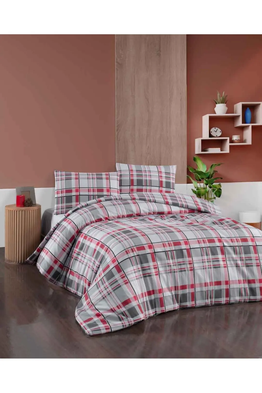 Cotton Collection Flanel R Çift Kişilik Nevresim Takımı G.N. Siyah