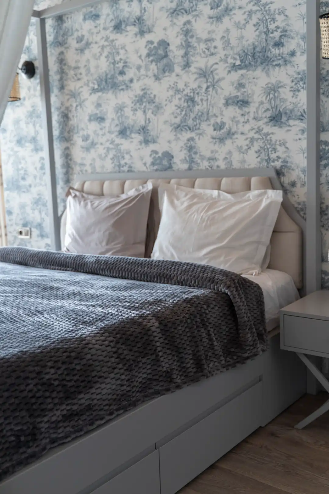 La Notte Soft Elegant Çift Kişilik Battaniye Antrasit
