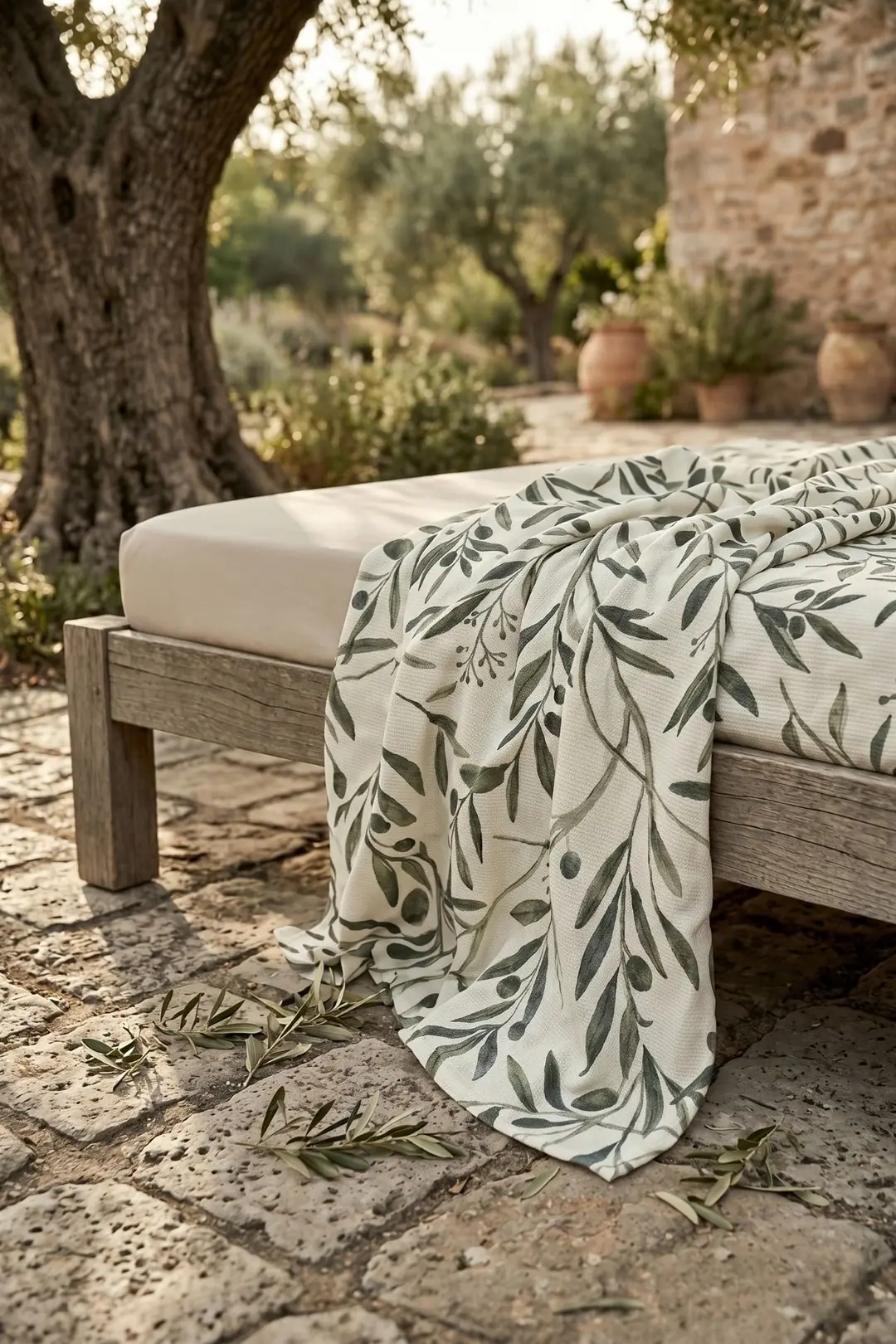 Cotton Collection Tek Kişilik Pike Olıve 160x230 6
