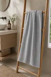 La Notte Pirinç Örgü %100 Pamuk 90x145 Banyo Havlusu Gri 3