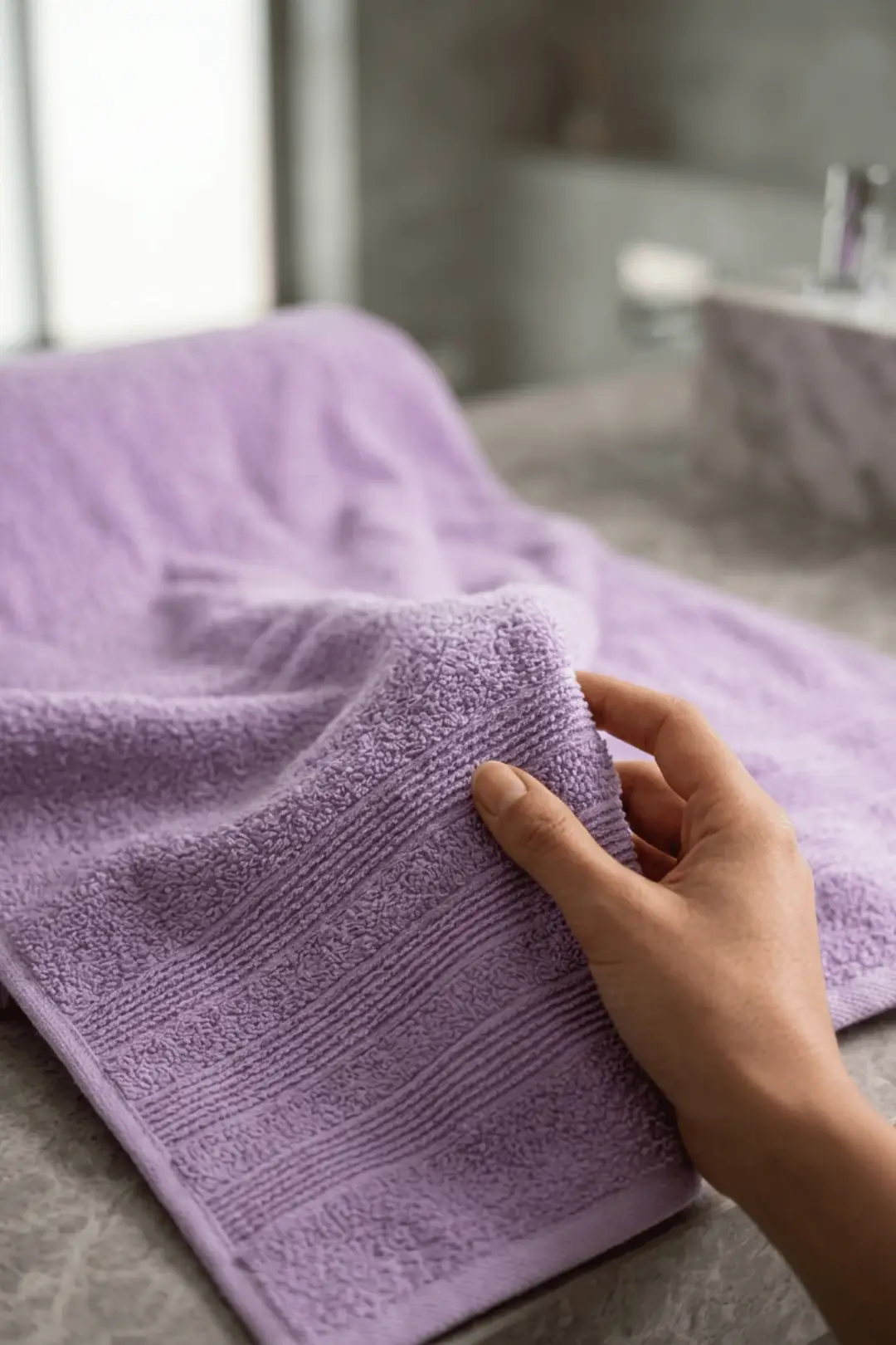 Cotton Collection Banyo Havlusu Lila 5