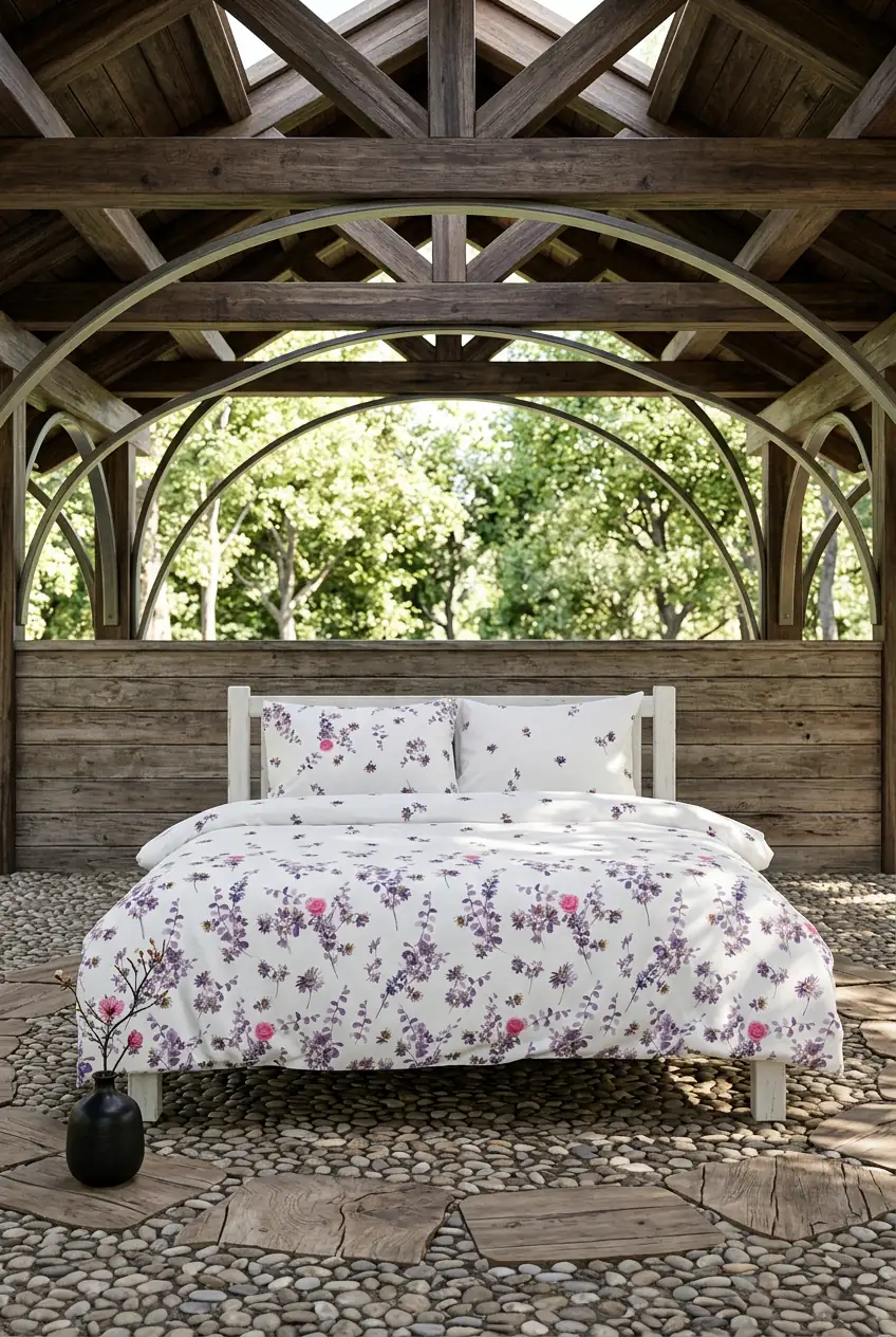 Cotton Collection Çift Kişilik Nevresim Seti Flora 3