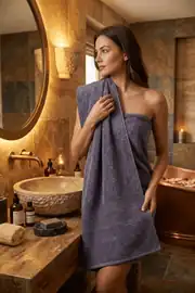 Cotton Collection Banyo Havlusu Antrasit 3
