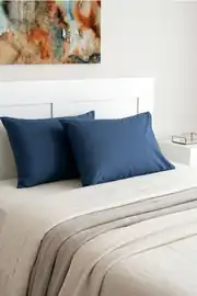 Cotton Collection 2'li Yastık Kılıfı Lacivert 2