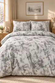 Cotton Collection Flanel Çift Kişilik Nevresim Seti Efect 1