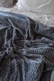 La Notte Soft Elegant Tek Kişilik Battaniye Antrasit 3