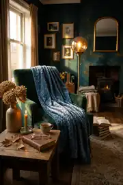 La Notte Soft Elegant Tek Kişilik Battaniye Koyu Mavi 3