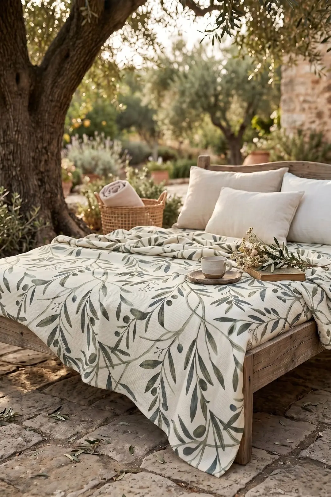 Cotton Collection Tek Kişilik Pike Olıve 160x230
