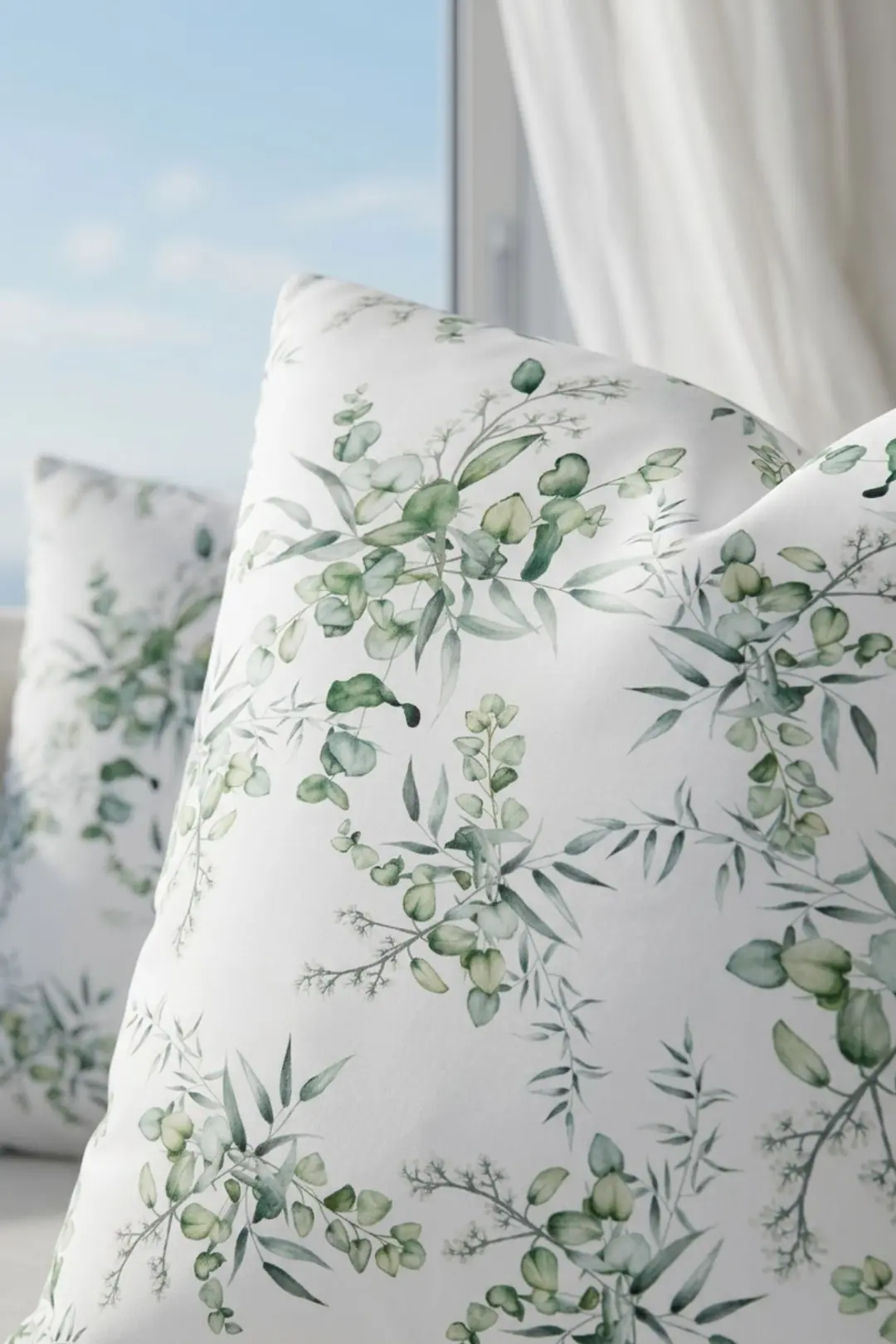 Cotton Collection Ranforce 2'li Yastık Kılıfı Olıve Garden 4