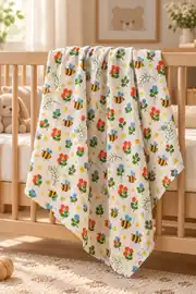 Cotton Collection Müslin Bebek Battaniye Arı 1