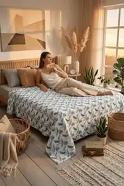 Cotton Collection Çift Kişilik Pike Mint 2