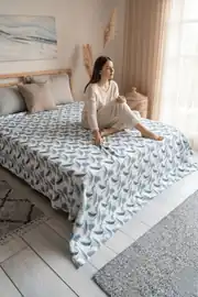 Cotton Collection Çift Kişilik Pike Mint 3