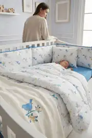 Lanotte Ranforce Bebe Nevresim Takımı Lola Mavi 2