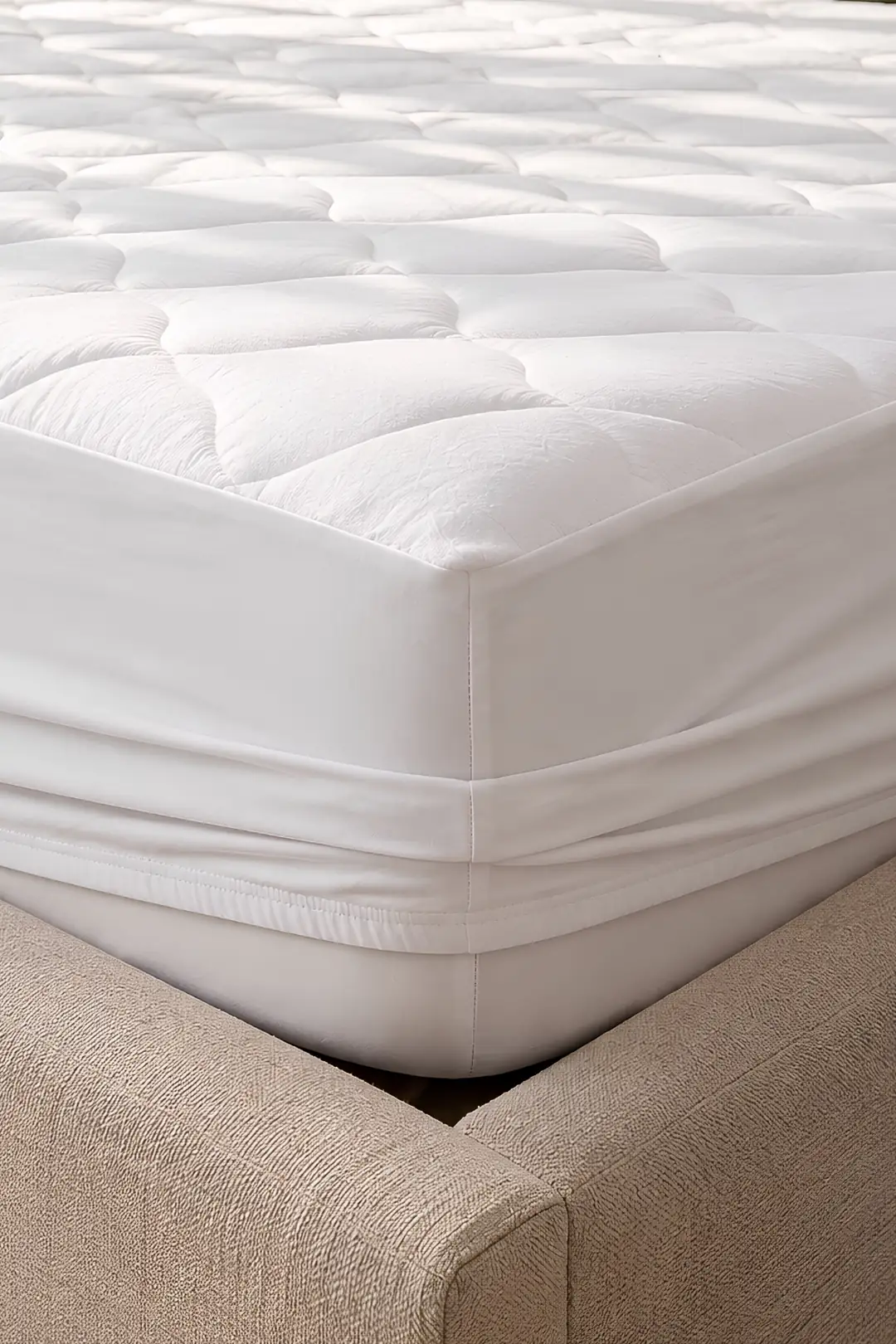 Cotton Collection Çift Kişilik Fitted Kapitone Yatak Alezi 140x200cm  2