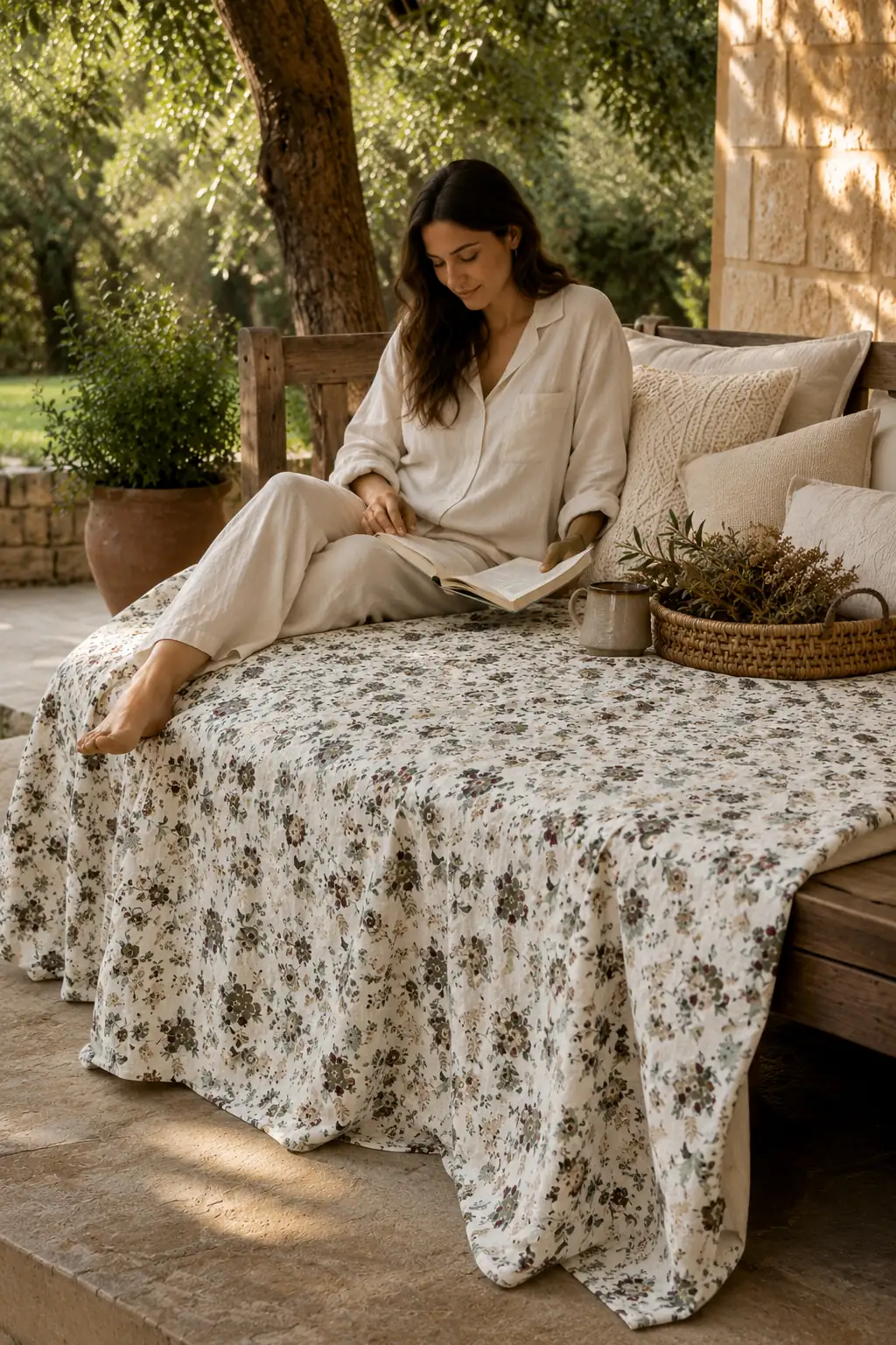 Cotton Collection Tek Kişilik Pike Flower Garden 160x230 6