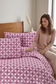 Cotton Collection Ranforce Tek Kişilik Nevresim Seti Efekt Gül Kurusu 5
