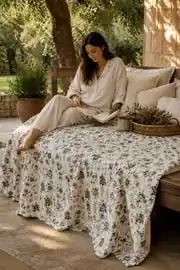 Cotton Collection Çift Kişilik Pike Flower Garden 210x230 6