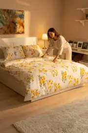 Cotton Collection Çift Kişilik Nevresim Seti Daisy 2