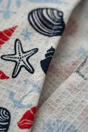 Cotton Collection Çift Kişilik Pike Deniz 2