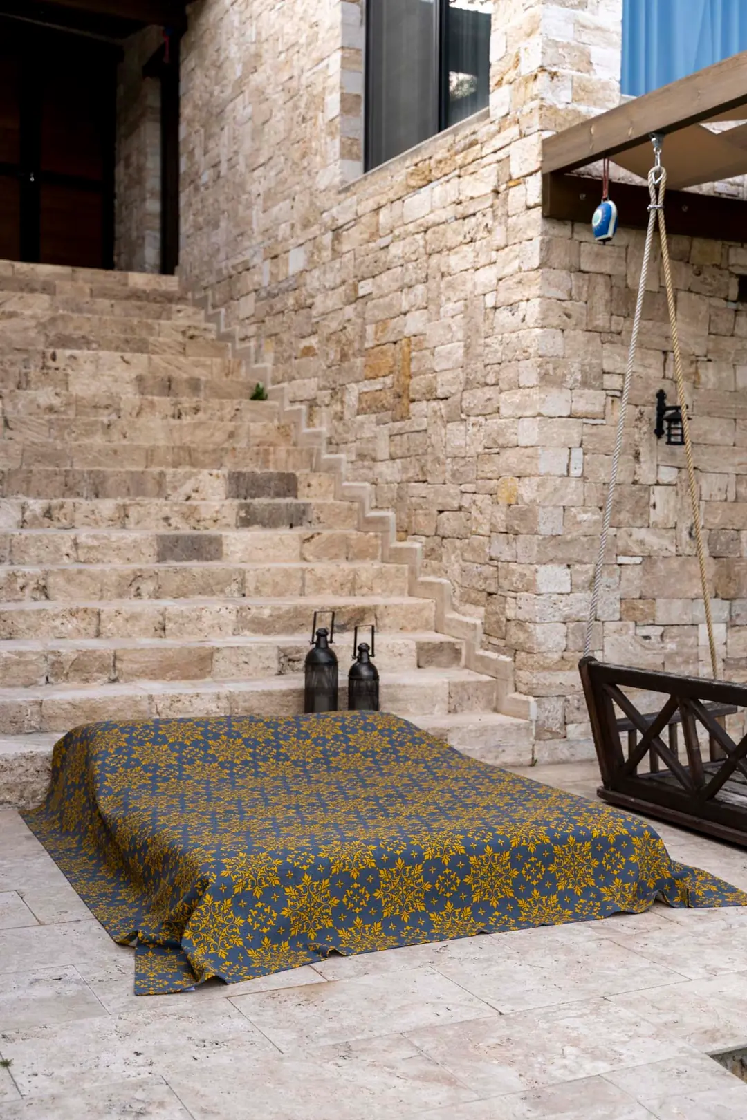 Cotton Collection Tek Kişilik Yatak Örtüsü Aurum 5