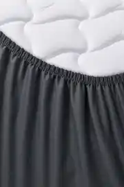 Cotton Collection Ranforce Çift Kişilik Fitted Düzboya Antrasit 2