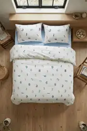 Cotton Collection Ranforce Tek Kişilik Nevresim Takımı Aritmetik 3