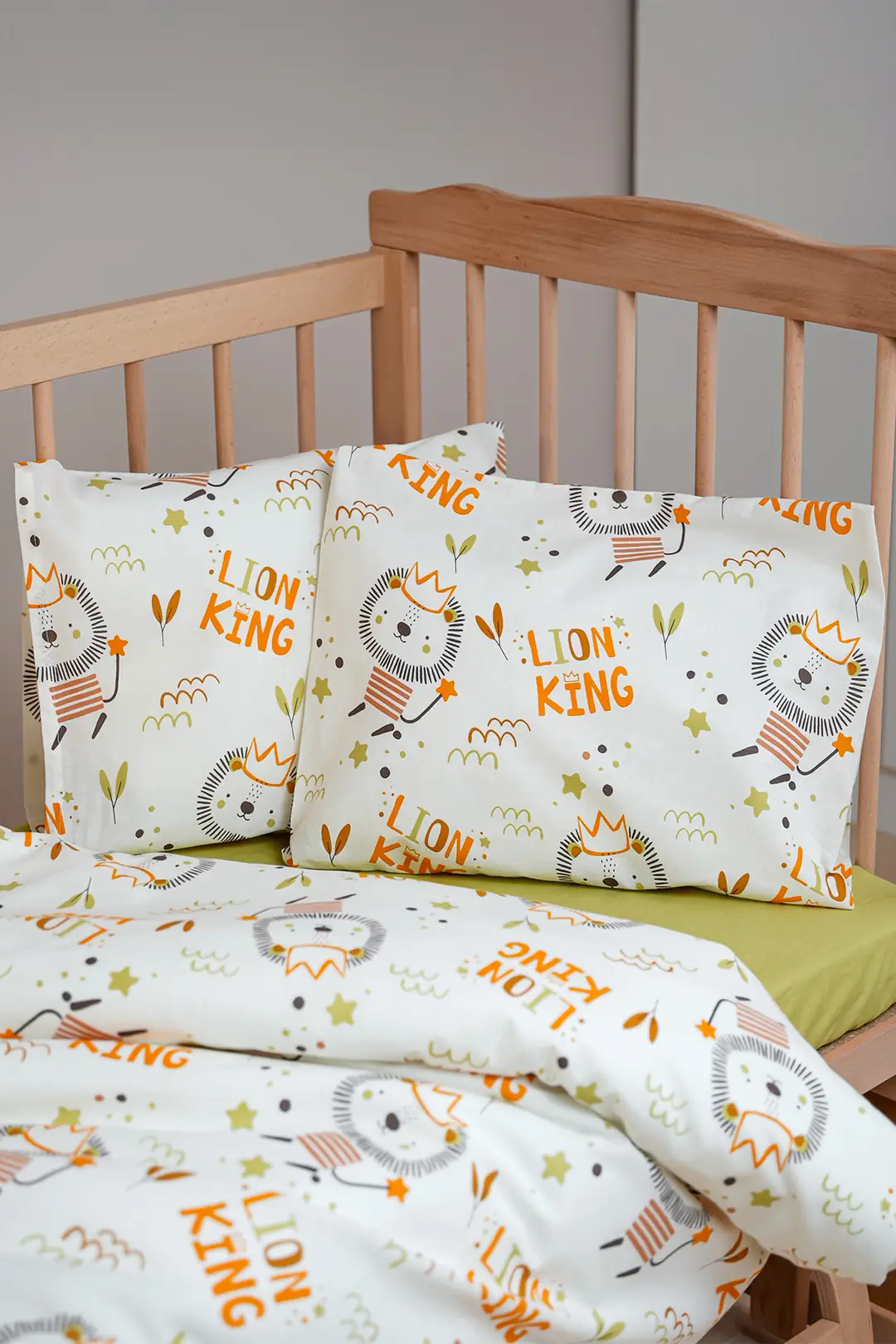 Cotton Collection %100 Pamuk Bebek Nevresim Takımı Lion 5