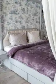 La Notte Soft Elegant Tek Kişilik Battaniye Mürdüm 2