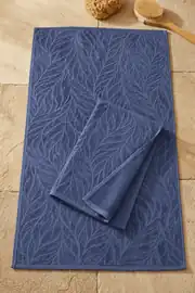 La Notte Flora Queen Kadife El Havlusu İndigo 50x90 cm 4