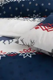 Cotton Collection Kışlık Pazen Çift Kişilik Nevresim Seti Winter 5