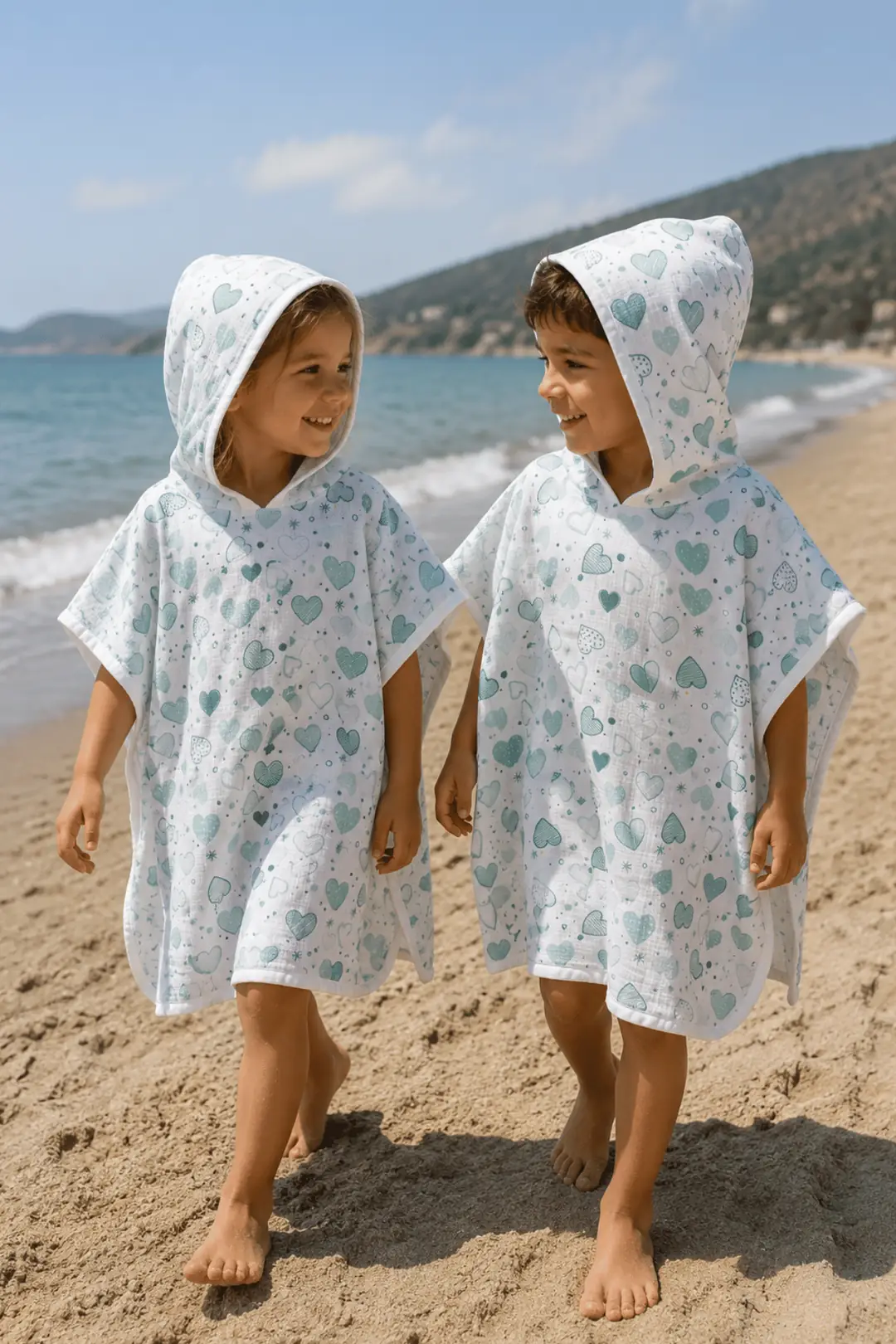 La Notte Elovia %100 Pamuk Müslin Bebek & Çocuk Panço Havlu (3-6 Yaş) 3