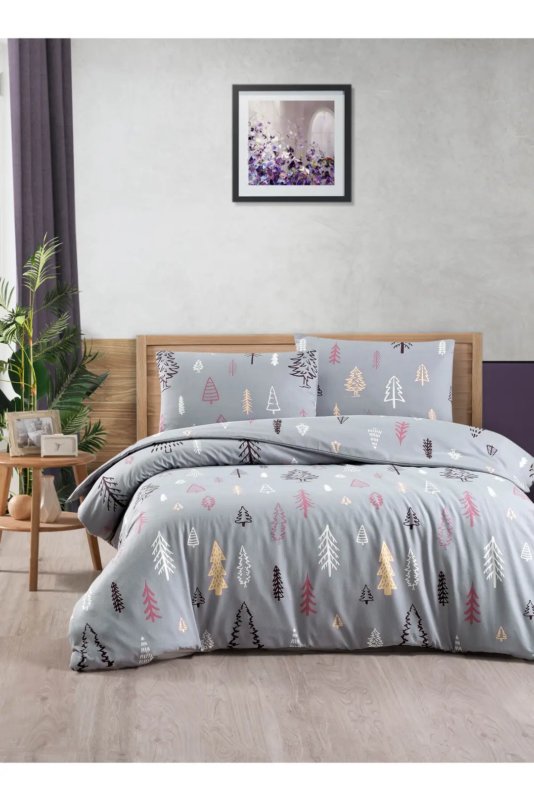 Cotton Collection Flanel Çift Kişilik Nevresim Takımı Gcref2301