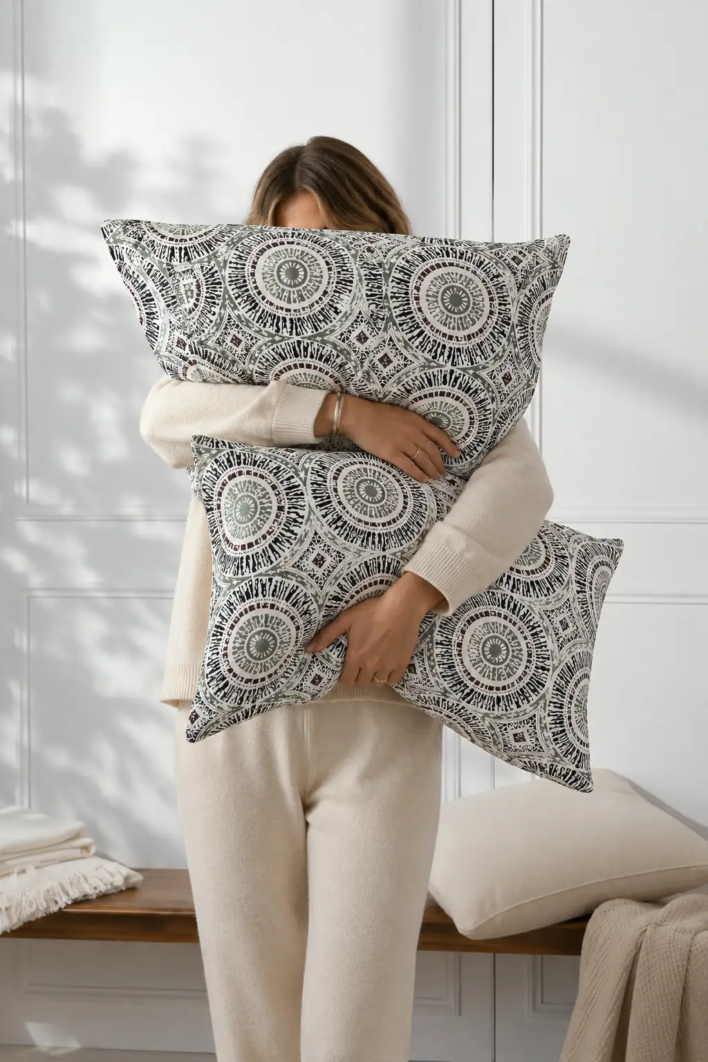 Cotton Collection Ranforce 2'li Yastık Kılıfı Lunera Çok Renkli 5