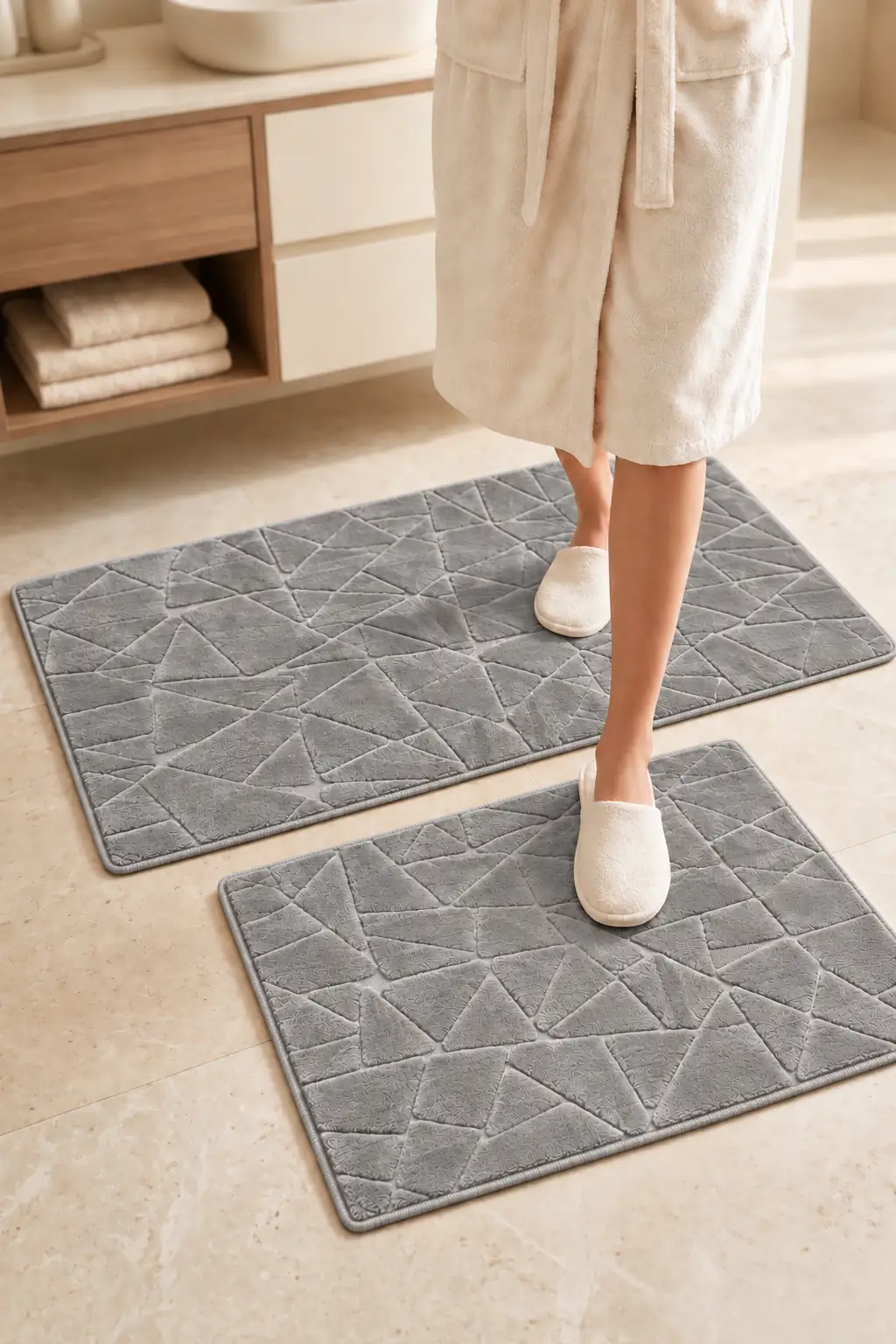 Cotton Collection Welsoft 2'li Klozet Takımı Glass Gri