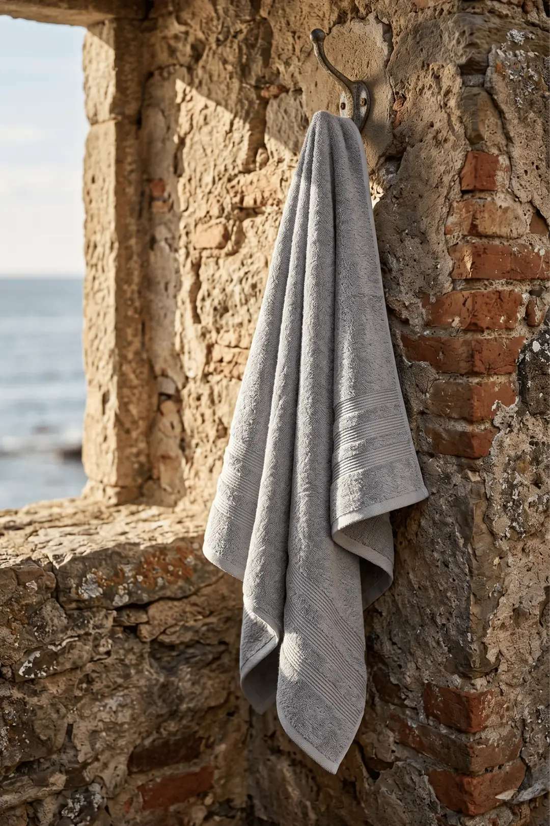 Cotton Collection Banyo Havlusu Gri