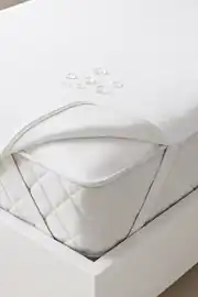 Cotton Collection Çift Kişilik Sıvı Geçirmez Yatak Alezi Beyaz 200x200 1