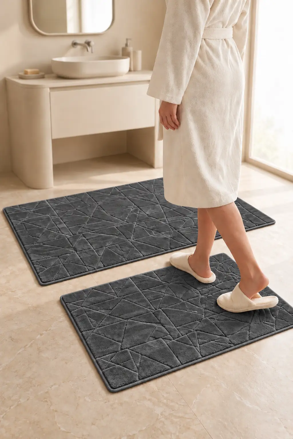 Cotton Collection Welsoft 2'li Klozet Takımı Glass Antrasit 3