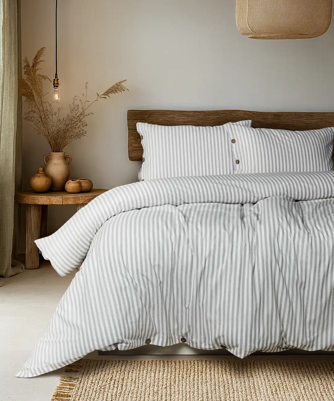 Cotton Collection Çift Kişilik Nevresim ve Çarşaf Seti Reveboheme