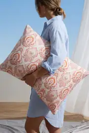 Cotton Collection Ranforce 2'li Yastık Kılıfı Maıra Somon 1