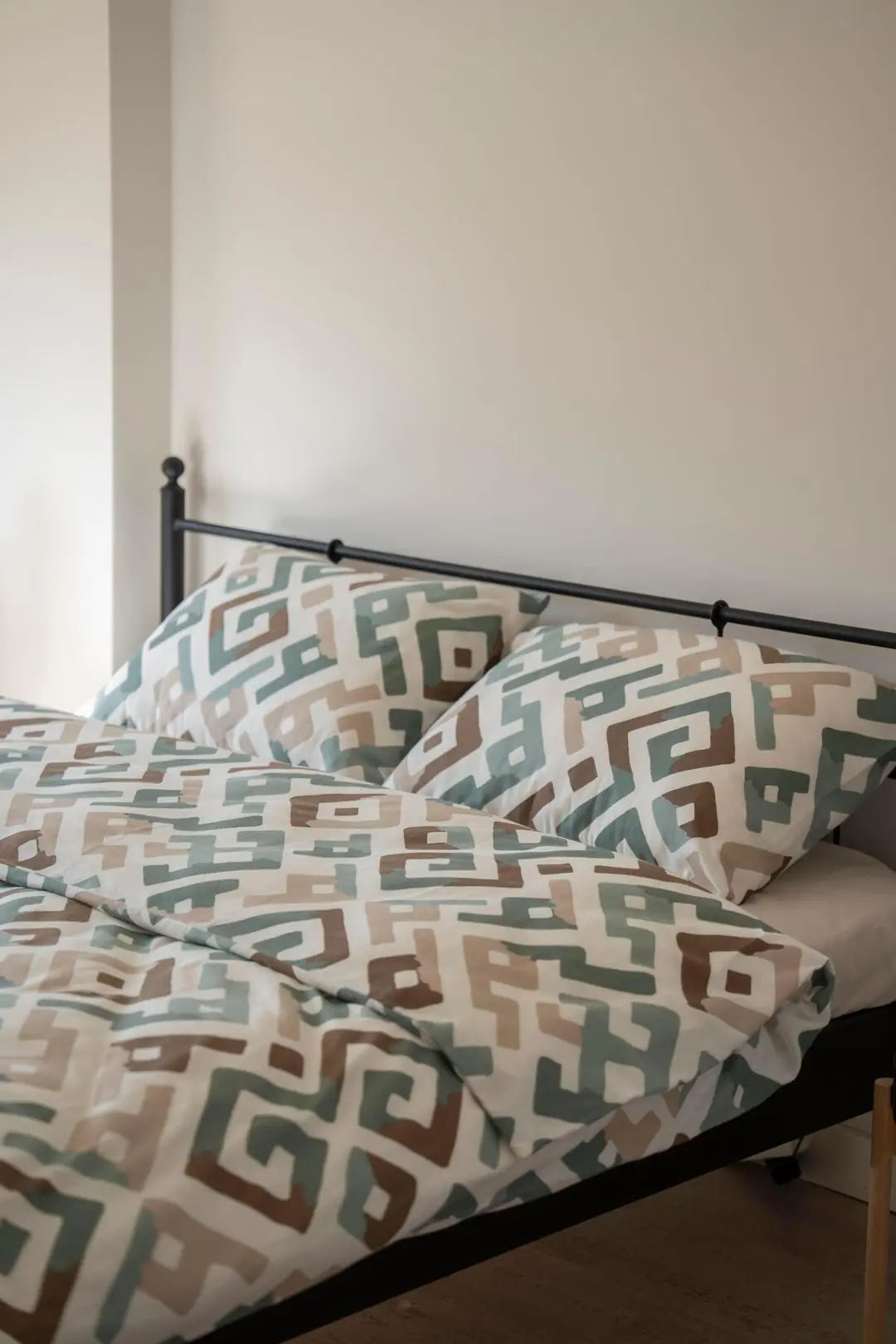 Cotton Collection Kışlık Pazen Çift Kişilik Nevresim Seti Geo Harmony 7