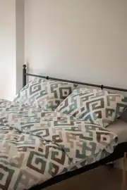 Cotton Collection Kışlık Pazen Çift Kişilik Nevresim Seti Geo Harmony 7