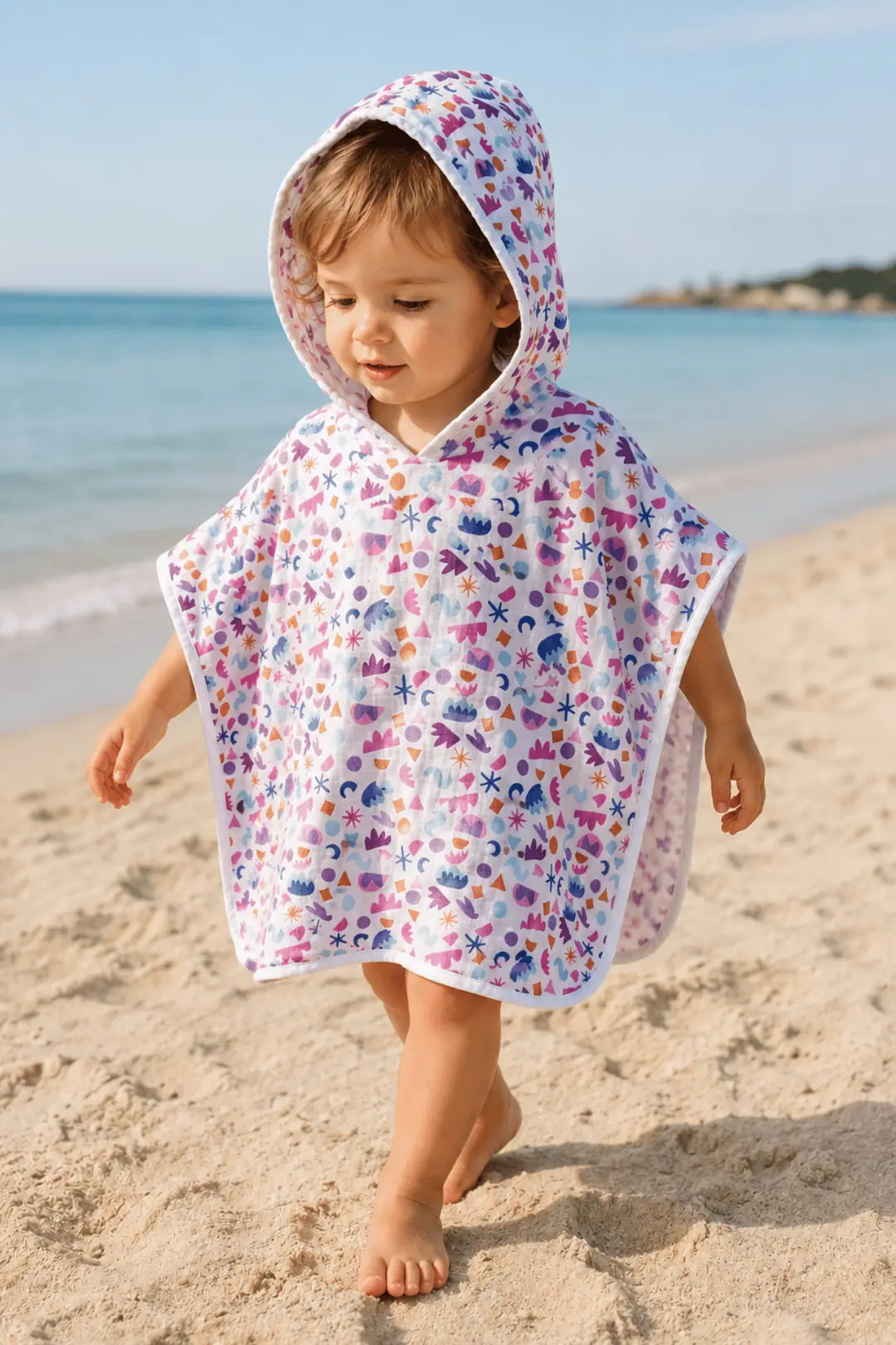 La Notte Lumira %100 Pamuk Müslin Bebek & Çocuk Panço Havlu (0-3 Yaş)