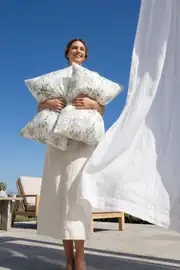 Cotton Collection Ranforce 2'li Yastık Kılıfı Olıve Garden 6