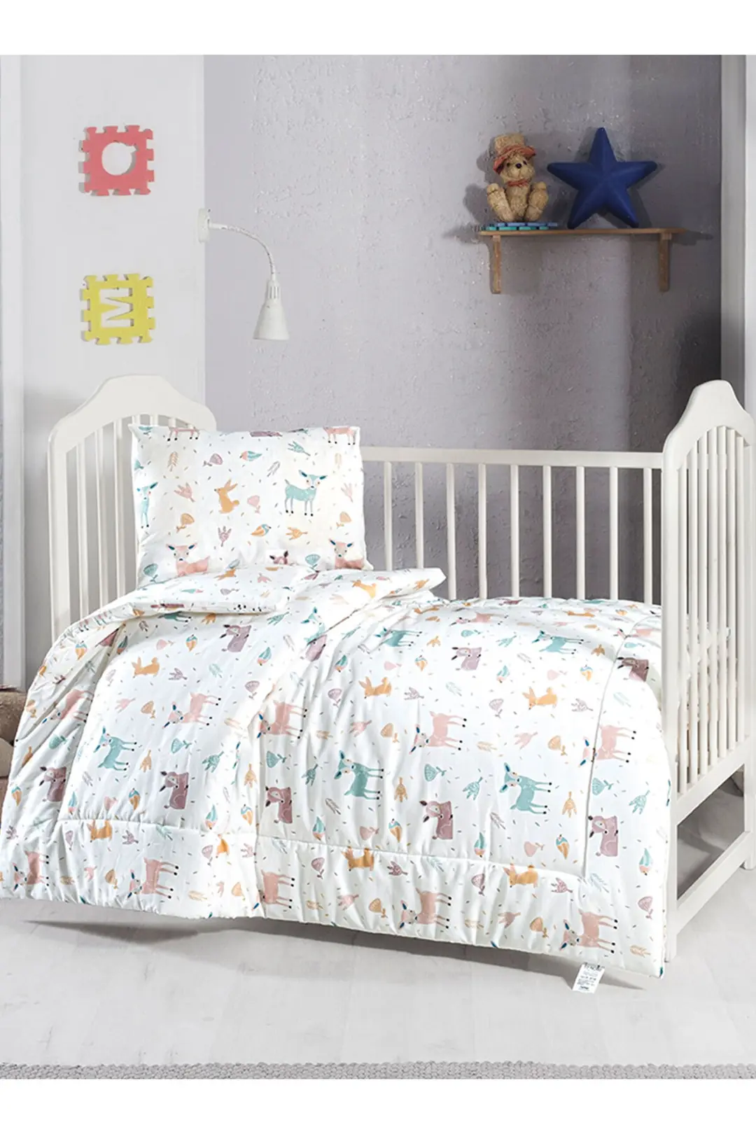Lanotte Ranforce Bebe Yorgan+Yastık Kılıfı Geyik