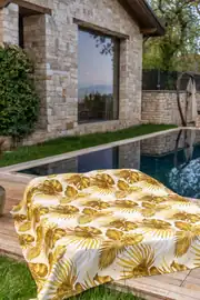 Cotton Collection Çift Kişilik Yatak Örtüsü Palmera 6